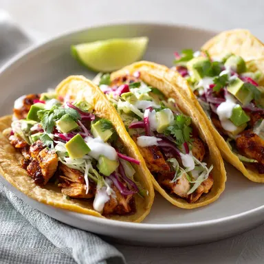 Chicken Street Tacos with Citrus Marinade Recipe Card