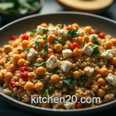 Chickpea Feta Salad Bulgur Wheat: My Go-To Mediterranean Lunch
