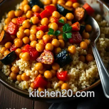 Easy Chickpea Ratatouille with Fluffy Couscous: A Warm, Comforting Delight Recipe Card