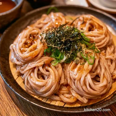 Chilled Soba Noodles with Dashi Sauce