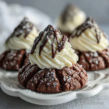 Rich Chocolate Crinkle Cookie with Cream Cheese Frosting: Ready in 1 Hour 15 Minutes