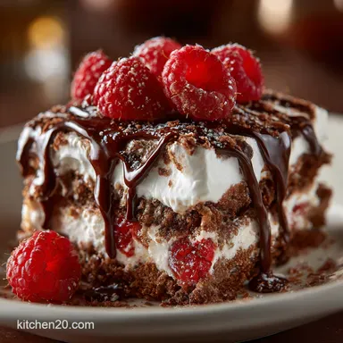 Chocolate Raspberry Icebox Cake NoBake Bliss Recipe Card