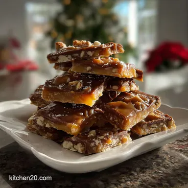 Christmas Cracker Toffee: Shatter-Crisp