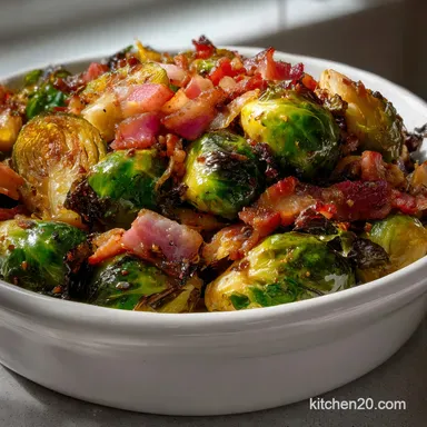 Christmas Sides: Pancetta Shatter Glaze Recipe Card