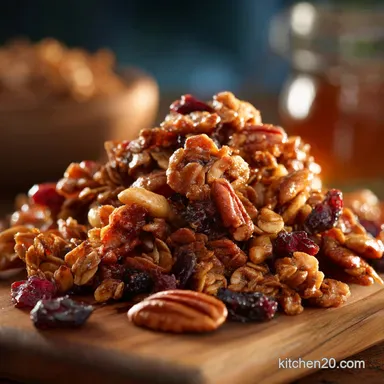 Granola: Easy Chunky Maple Pecan Cluster Recipe Recipe Card