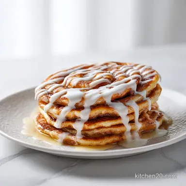 Cinnamon Roll Pancakes in 20 Minutes | Fluffy Buttermilk
