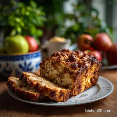 Cinnamon Spiced Apple Bread: Easy Recipe for Sweet Breads Recipe Card