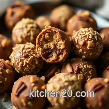 Classic Bourbon Balls Recipe: Sweet, Nutty Treats for Every Occasion Recipe Card