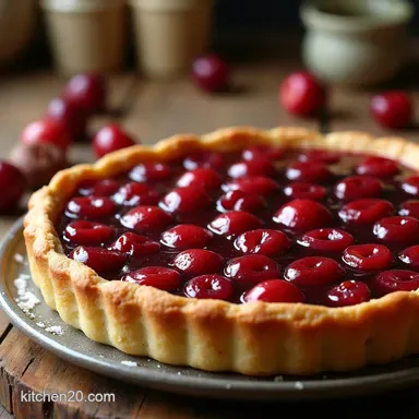 The Ultimate Classic Cherry Delight with Flaky Crust Recipe Card