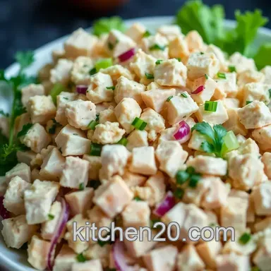 Classic Chicken Salad with Herb Dressing: A Family Favorite Recipe Card