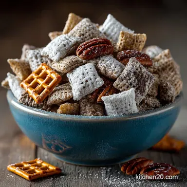 The Ultimate NoFail Muddy Buddies Recipe Classic Puppy Chow Chex Mix Recipe Card