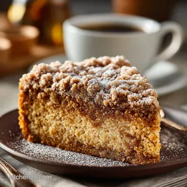 Coffee Crumb Cake: Mountain of Cinnamon Streusel Recipe Card