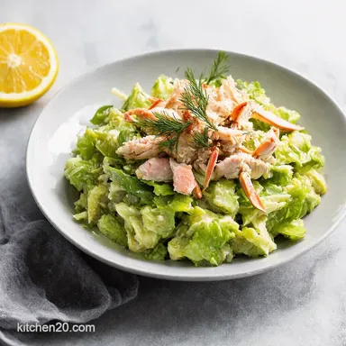 Classic Crab Meat Salad Recipe: Lemon & Dill Delight! Recipe Card