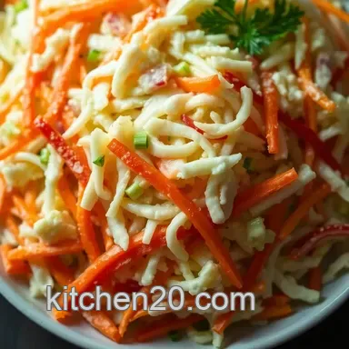 Classic Creamy Coleslaw Recipe: A Crunchy Delight for Summer BBQs Recipe Card