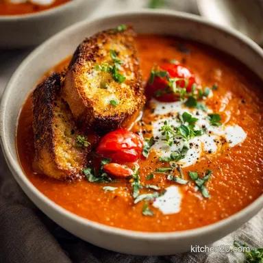Roasted Tomato Soup Recipe The Creamy Comforting Classic Recipe Card