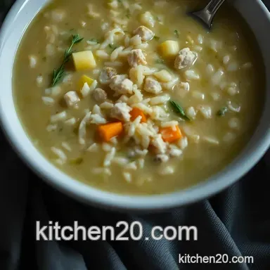 Classic Greek Avgolemono Soup: My Family's Comfort in a Bowl Recipe Card