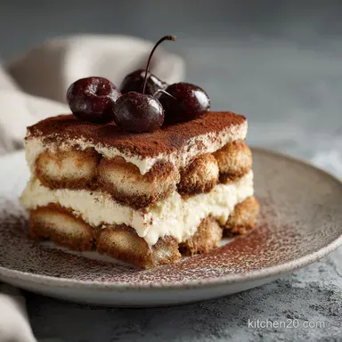 Tiramisu: Classic Italian Recipe with Stabilized Mascarpone Cream Recipe Card