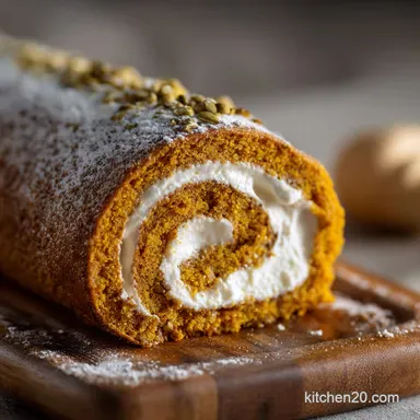 Classic Pumpkin Roll: The Ultimate Vintage Autumn Dessert Recipe Recipe Card