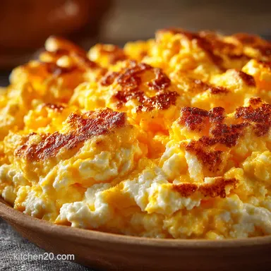 The Best Ever Scrambled Eggs Creamy Cottage Cheese Secret Recipe Card