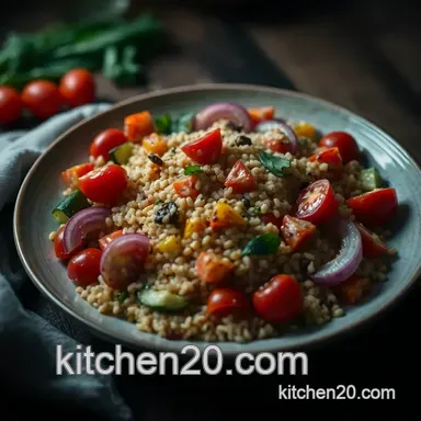Easy & Colourful Millet Salad with Roasted Veggies – A Family Favourite Recipe Card