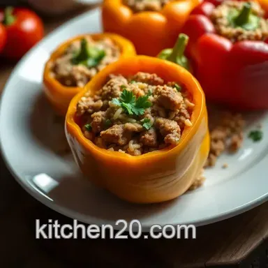 Colorful Stuffed Peppers Recipe: My Family's Go-To Delight Recipe Card