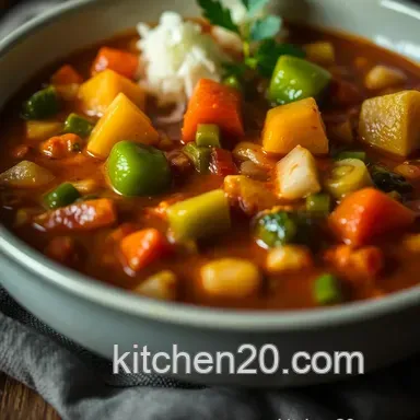 Colorful Vegetarian Gumbo: A Hearty Southern Classic Recipe Recipe Card