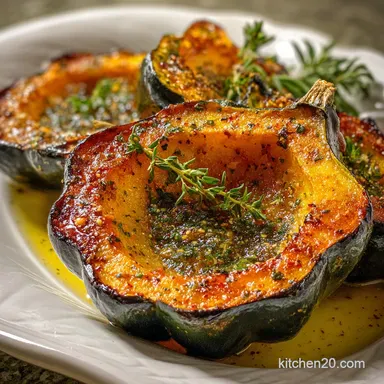 How to Cook Acorn Squash: Baked Acorn Squash Recipe Recipe Card