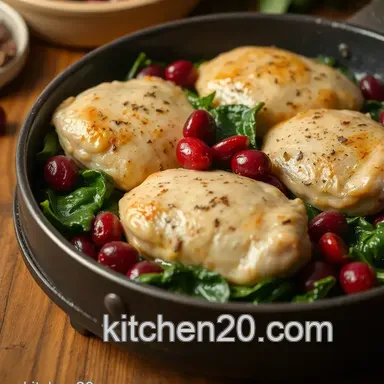How to Cook Chicken with Spinach & Cranberries: A Delicious Weeknight Dinner Recipe Card