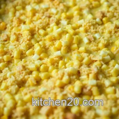 Corn Oven Delight: My Family's Favorite Savory Baked Corn Casserole Recipe Card
