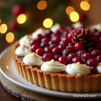 Cranberry Curd Tart Recipe My Zesty Holiday Showstopper Recipe Card
