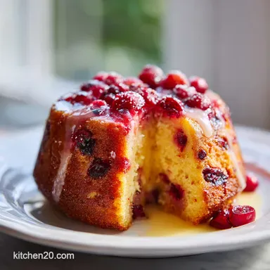 Cranberry Orange Breakfast Cake with Sour Cream Recipe Card