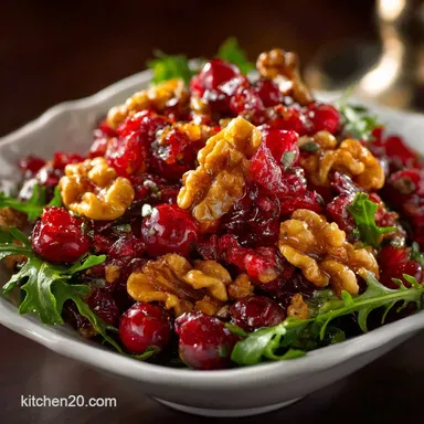 Cranberry Walnut Salad Recipe: The 20-Minute Holiday Side Dish Recipe Card