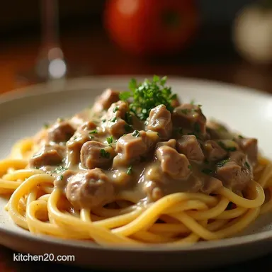 The Best Classic Beef Stroganoff Recipe Ready in 50 Mins Recipe Card