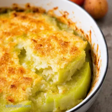 Creamy Chayote Gratin A SpanishInspired Delight Recipe Card