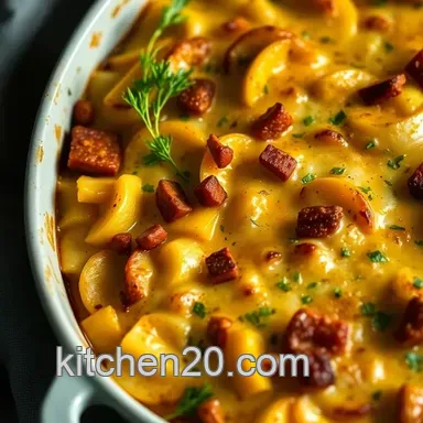 Creamy Chayote Squash Gratin: My Chorizo Twist! Recipe Card