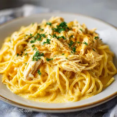 Creamy Chicken Spaghetti: Silky 45-Minute Casserole Recipe Card