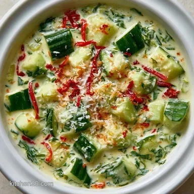Cucumber Curry with Coconut Milk Recipe Card