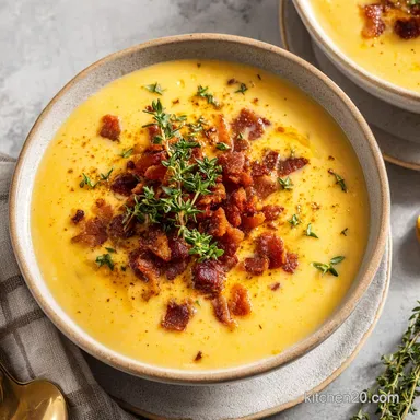 Corn Chowder with Bacon: Creamy Recipe Card