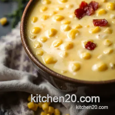 My Family's Cozy Corn Chowder Recipe: A Creamy Delight for Chilly Nights Recipe Card