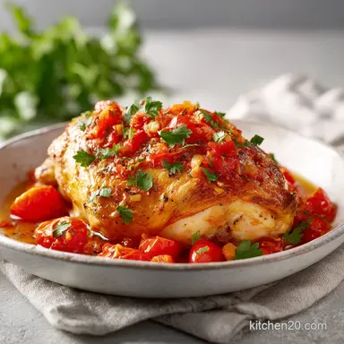 Angel Chicken: Slow-Cooked and Creamy for 6 Servings Recipe Card