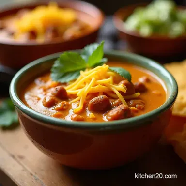 Creamy Taco Soup Weeknight Fiesta in a Bowl Recipe Card