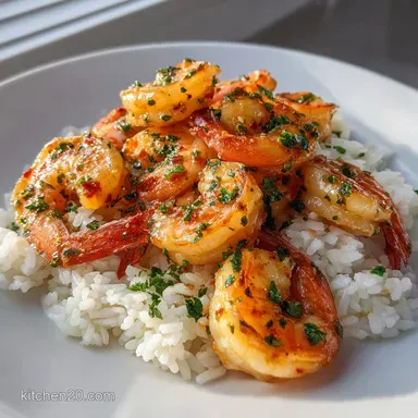 Creamy Garlic Shrimp with Rice in 20 Minutes