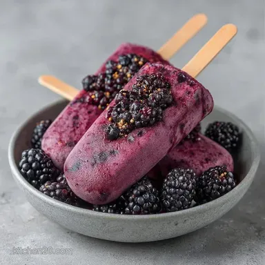 Mulberry Kulfi with Condensed Milk Recipe Card
