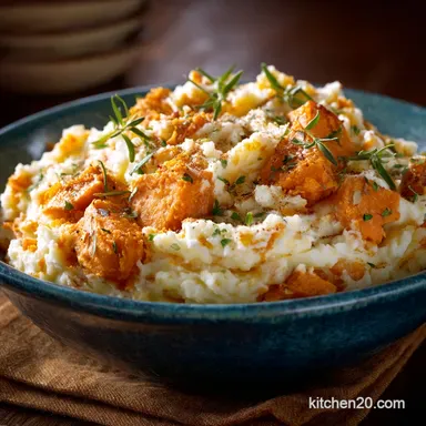 Mashed Potatoes and Sweet Potatoes: The Best Creamy Blend Recipe Card