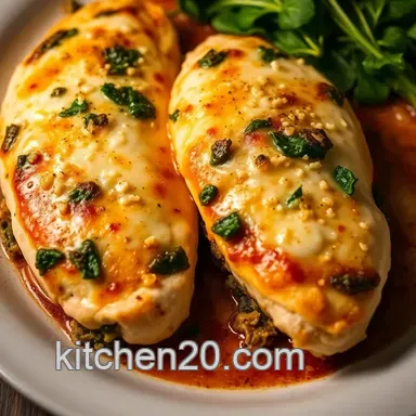 Easy & Delicious Stuffed Chicken Breast with Spinach: A Family Favorite Recipe Card