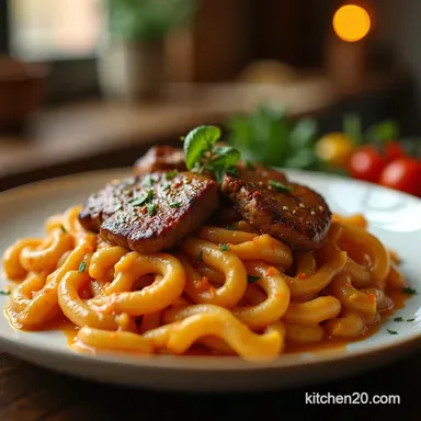 Smoky Creamy Paprika Steak Pasta Ready in 40 Mins Recipe Card