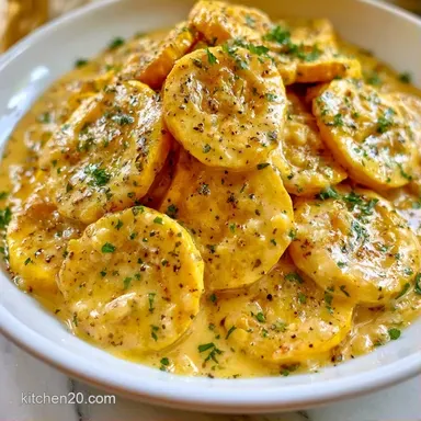 Summer Squash Casserole with Sour Cream Recipe Card