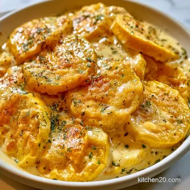 Summer Squash Casserole with Sour Cream