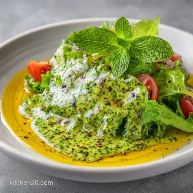 Vegan Basil Dressing with Cashews Recipe Card