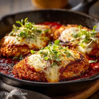 Foolproof Crispy Chicken Parmesan Recipe Oven Baked Recipe Card